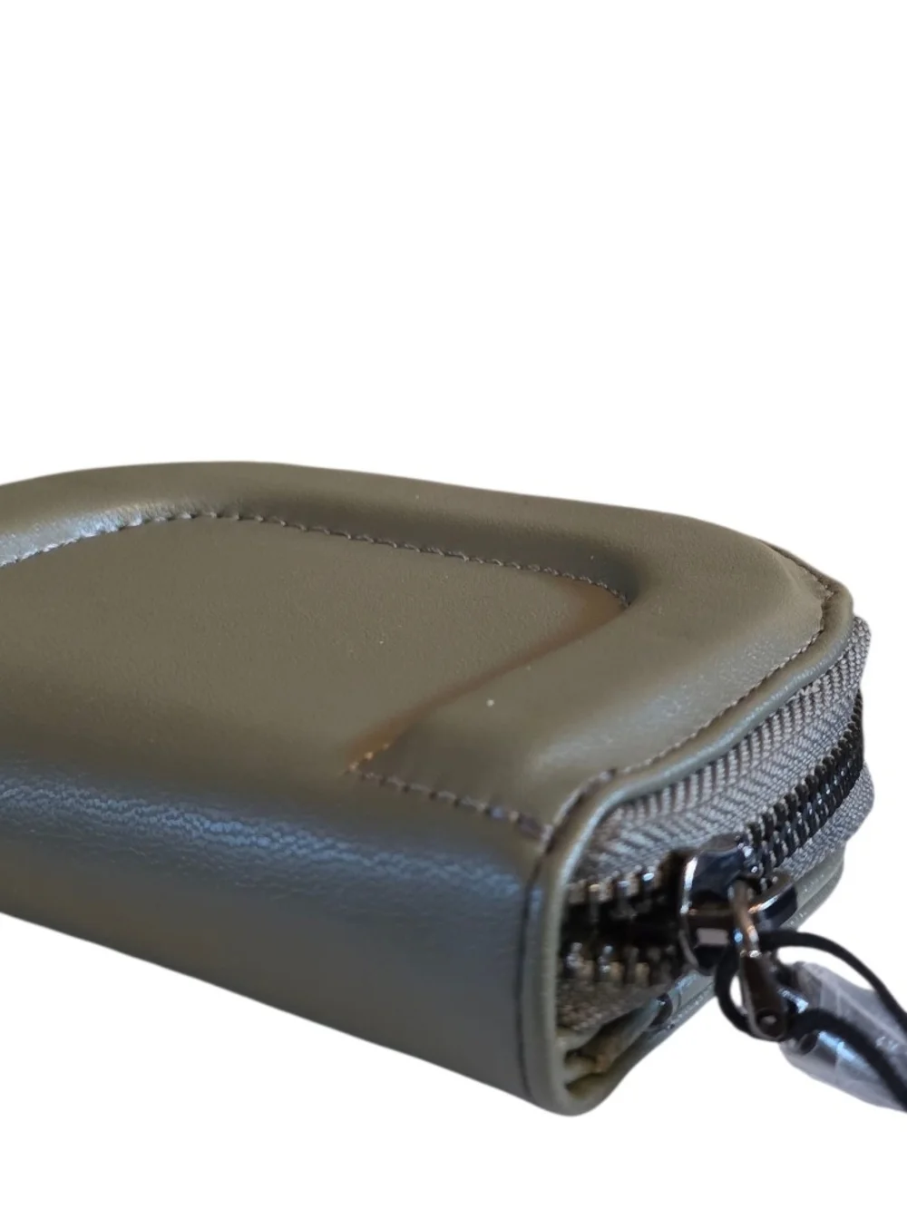 Steve Madden Olive Green Zip Coin Wallet Card Holder Dome Pouch NWT